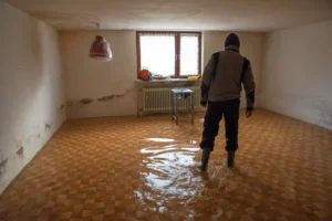 flood damage restoration and services in residential home