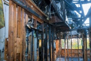 fire damage restoration to apartment