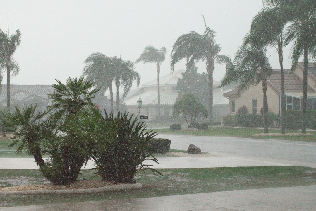 Florida flooding, home flooding during a hurricane.